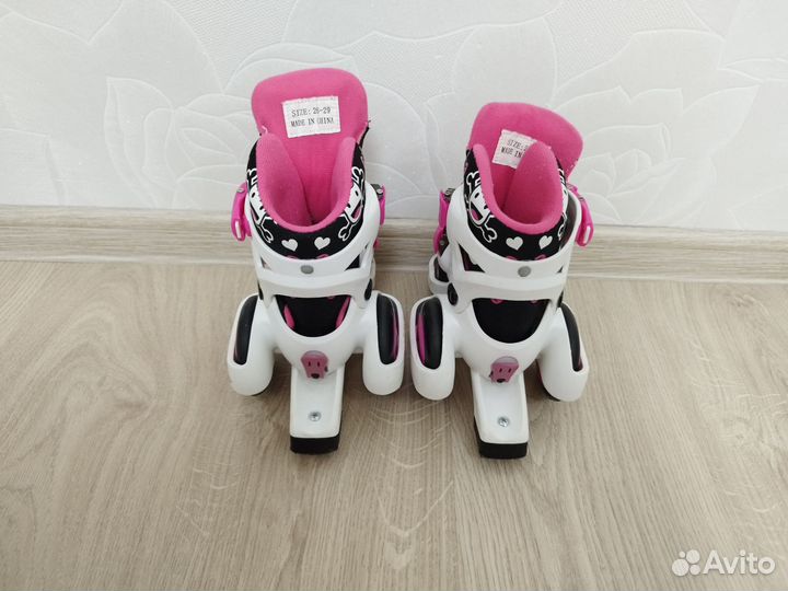 Роликовые коньки детские раздвижные