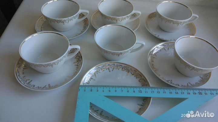 Кофейный сервиз. Фарфор RPR(Riga), СССР