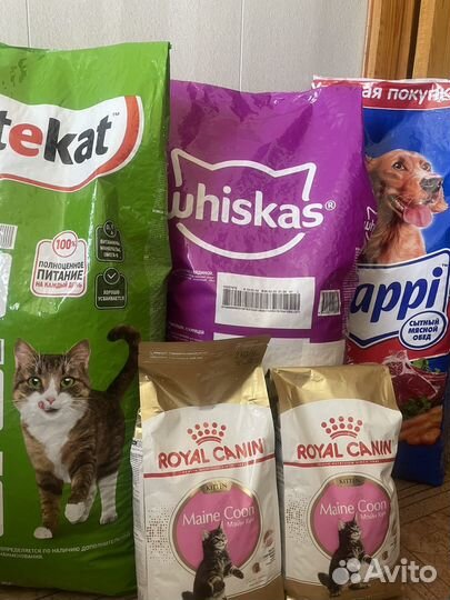 Сухой корм для кошек вискас китекет роял канин