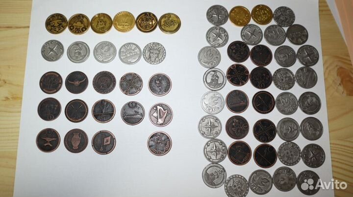 63 шт Монеты Пятерочка 