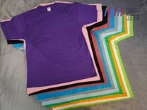 Цветные lux футболки из хлопка плотность 230гр/м3