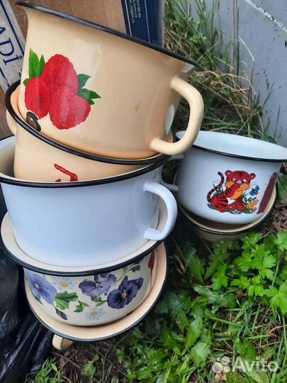 Горшок детский эмалированный