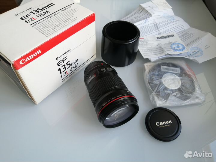 Объектив canon 135 mm f/2 L EF