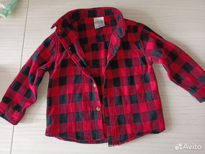 Джинсы и рубашка на мальчика