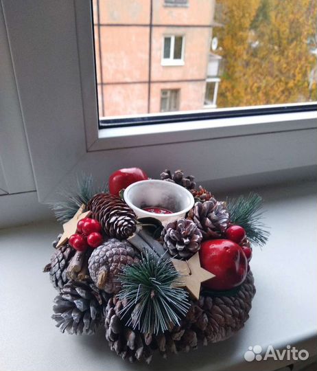 Подсвечник новогодний