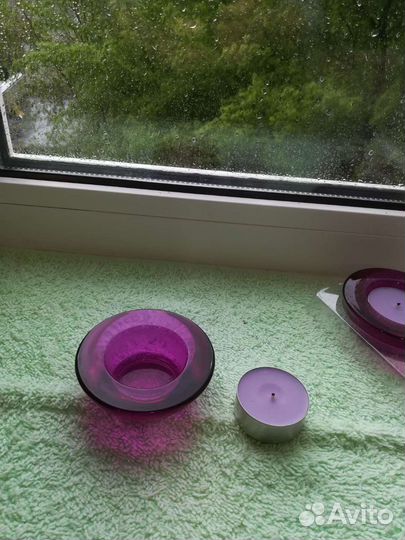 Эксклюзивные Подсвечники стекло 3 шт., стекло