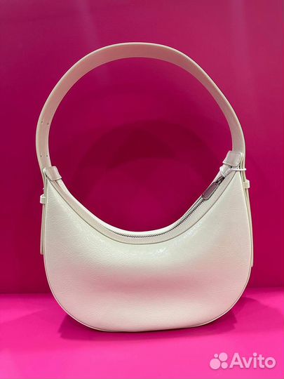 Сумка белая из натуральной кожи