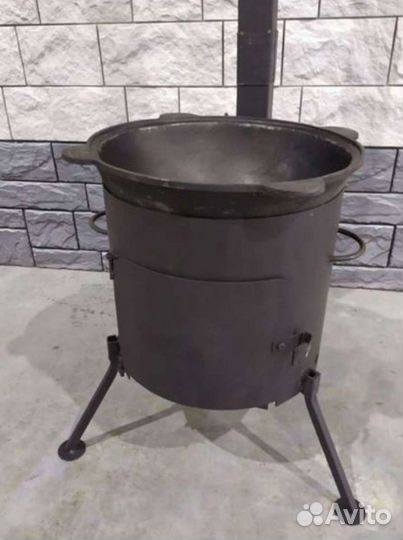 Казаны чугунные, учаги к ним