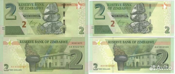 Банкноты Зимбабве 2009-2020 годов