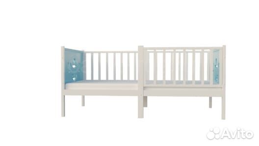 Кроватка из массива Лисенок от 2х лет с бортиком