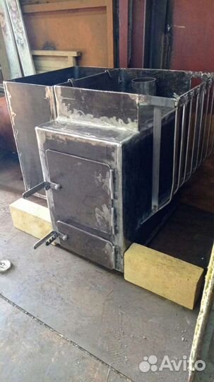 Печь для бани с баком