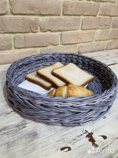 Плетеные изделия из бумажной лозы ручной работы