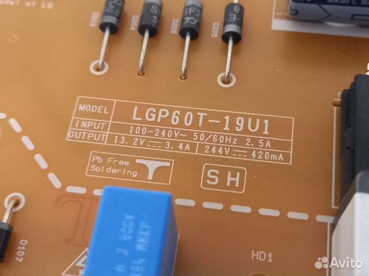 Блок питания LGP60T-19U1 EAX68942901 (1.5)