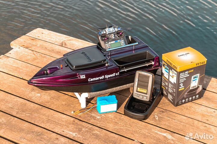 Прикормочный кораблик автопилот,TF740,21А