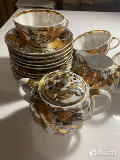 Сервиз чайный лфз мой сад, золотая осень