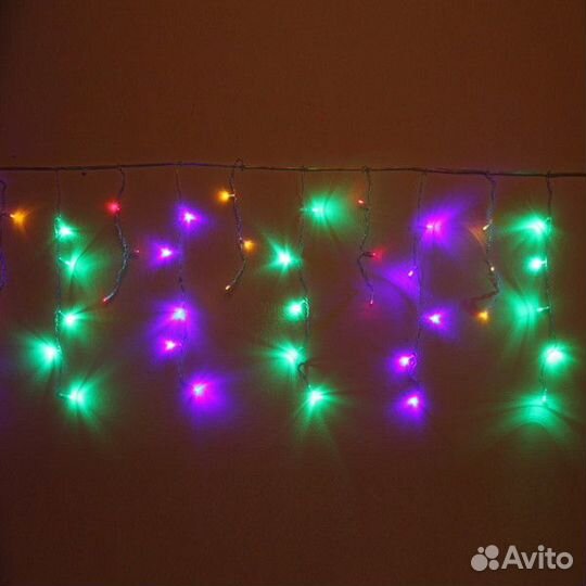 Гирлянда для дома бахрома ширина 3м* в30/50см 120л