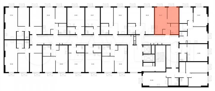 1-к. квартира, 32,3 м², 7/9 эт.