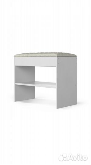 Тумба (обувница) для обуви белая 60х48х32 см