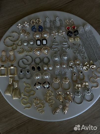 Серьги и клипсы, в стиле винтаж