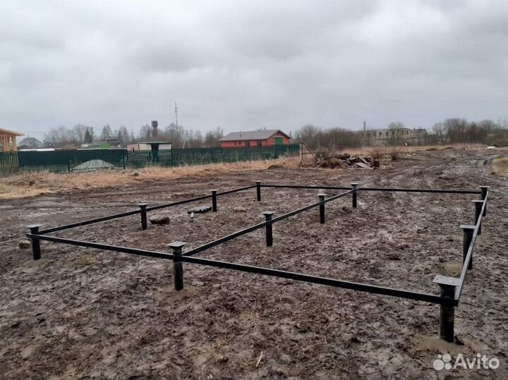 Винтовые сваи под ключ. Свайно винтовой фундамент