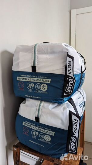 Новая Палатка Quechua Arpenaz 4.2 Fresh and Black