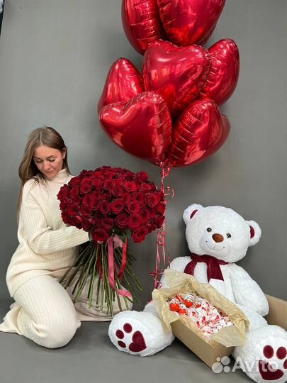 101 Роза 70 см