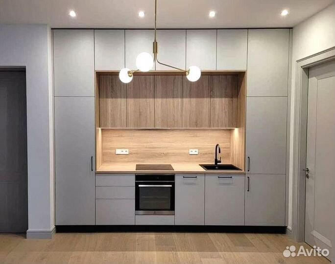 Кухонный гарнитур с подсветкой