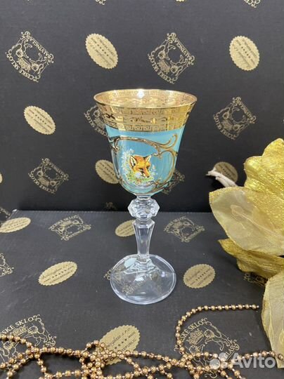 Рюмки водочные Кристи Охота Зеленая