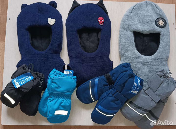 Зимний шлем для мальчика 1-7 лет