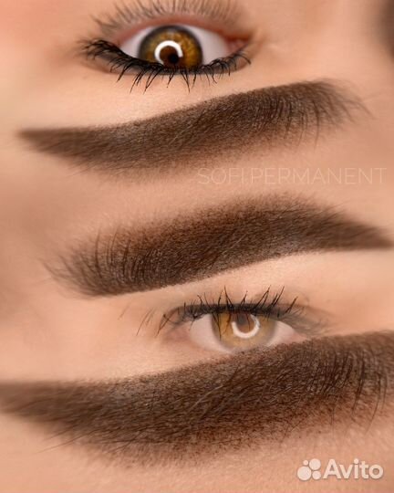 Перманент модели на брови, губы, веки