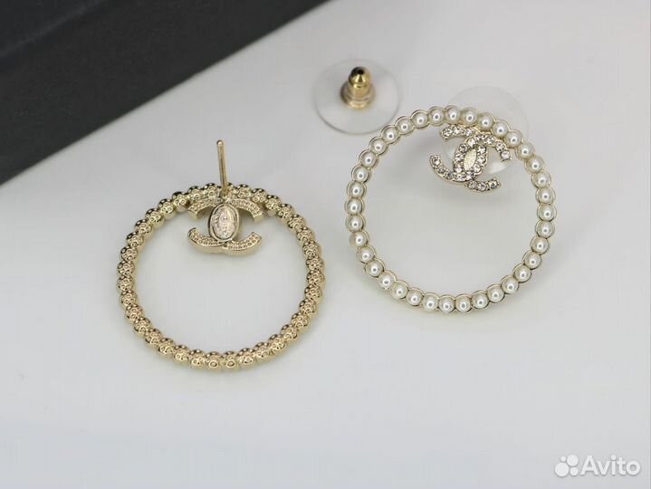 Серьги Chanel шанель