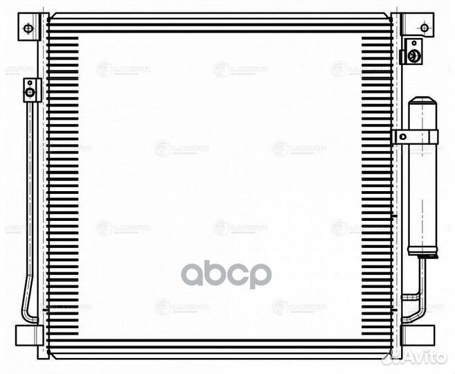 Радиатор кондиционера lrac1150 luzar