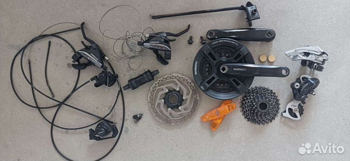 Кассета, ротор, подножка Shimano