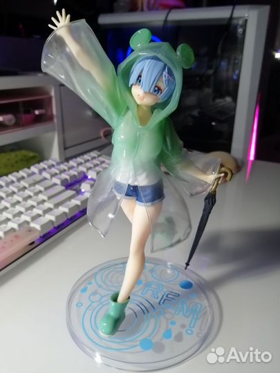 Оригинальная аниме фигурка Рем Rem Re zero