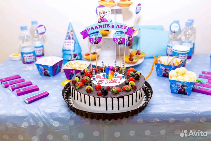 Декор на праздник щенячий патруль, холодное сердце