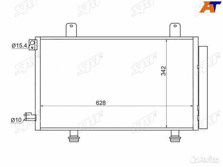 Радиатор кондиционера Сузуки SX4 06