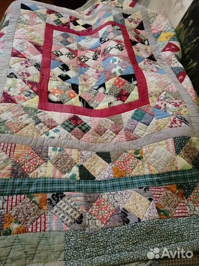 Одеяло лоскутное,ватное СССР