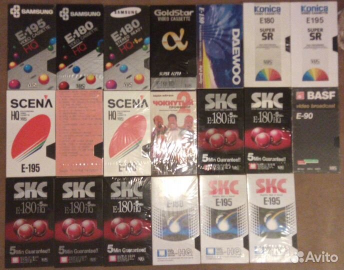 Видеокассеты б/у под запись 56 кассет