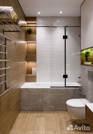 Ремонт ванных комнат туалетов под ключ