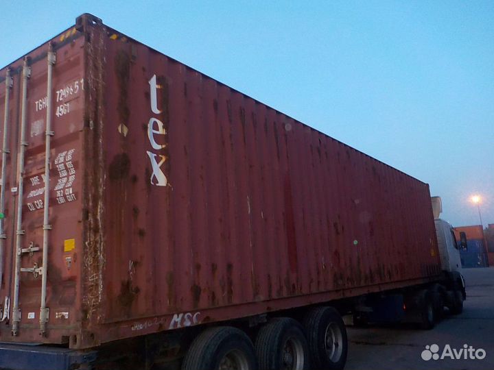 Контейнер 40 футов высокий б/у tghu7249651