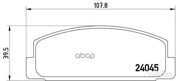 P 49 036 ) К-т дисков. тормоз. колодок P49036