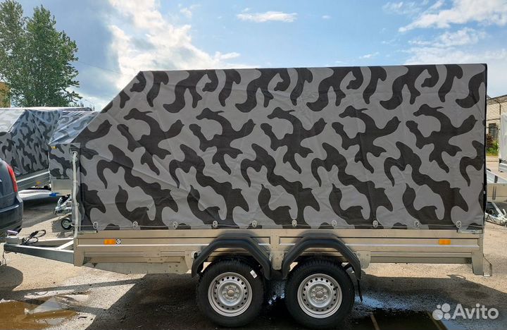 Легковой двухосный прицеп 3.5х1.5 R13