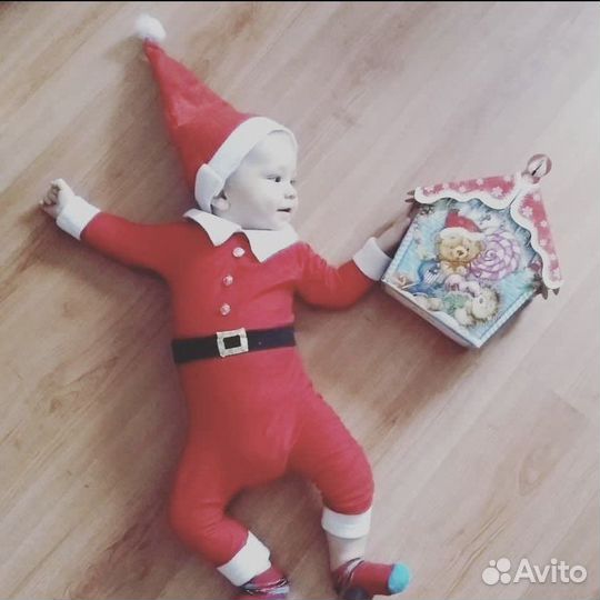 Новогодний костюм на 6-9 месяцев