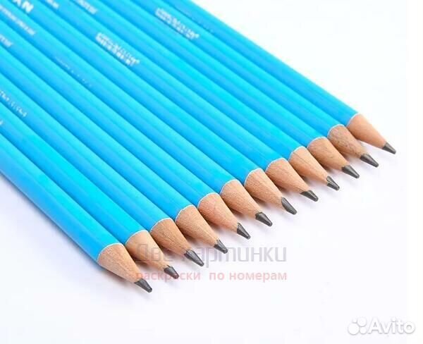 Набор простых карандашей 12 шт