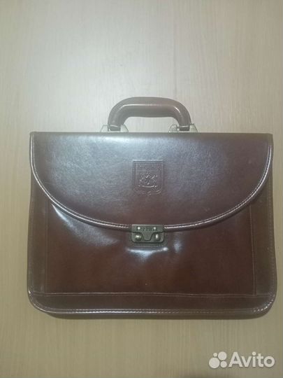 Мужской кожаный портфель бу