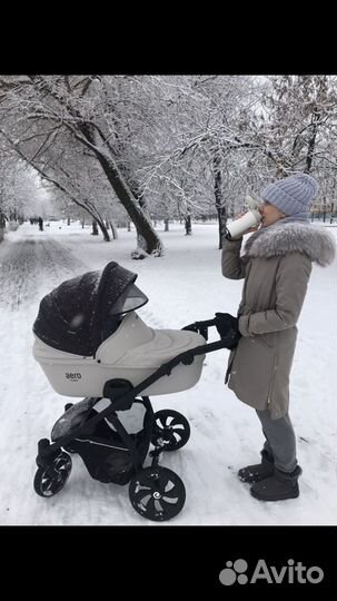 Коляска 2 в 1 эко кожа