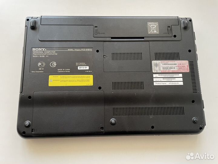 Ноутбук sony vaio pcg-61b11v