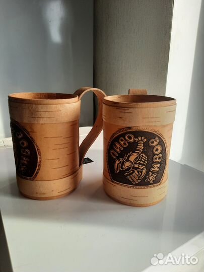 Кружка для пива из бересты