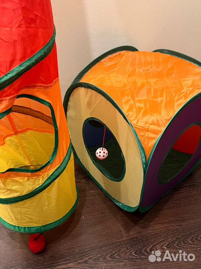 Игровой тоннель и домик для кошки