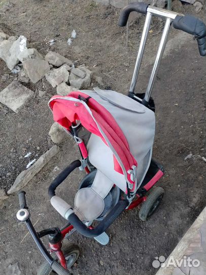 Детский велосипед коляска с ручкой